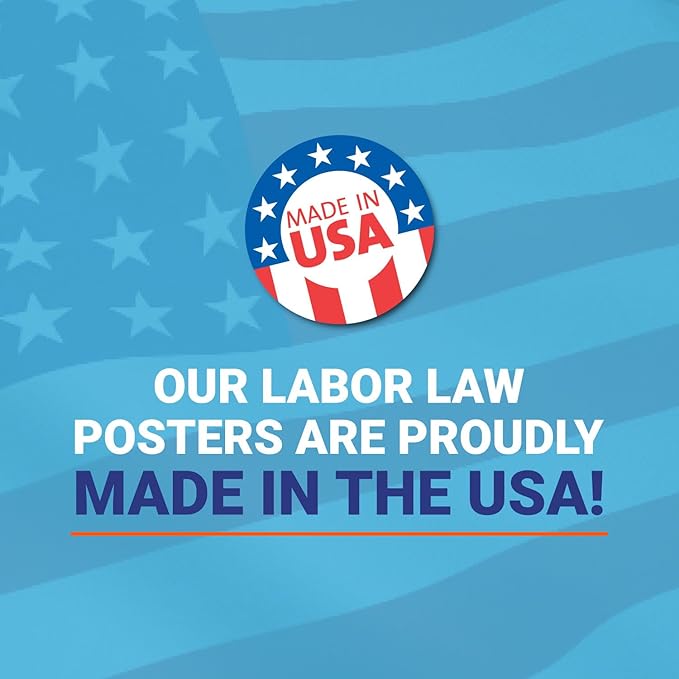 2025 California State and Federal Labor Law Poster - English Spanish Combo - OSHA Workplace Compliant - Mandatory Regulations Posting for Employees - All-in-One Required Compliance Posting 16" x 40" Laminated (Combo)