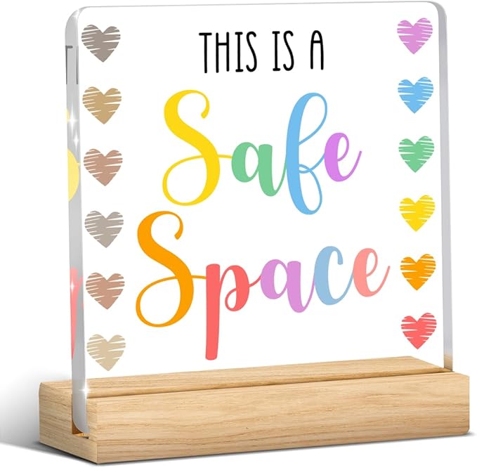 Funny Therapy Office Decor, School Counselor Gifts, Therapist Offices Must Haves, Gifts for Women Psychologist School Counselor Therapist, Acrylic Sign for Halloween Christmas Gift