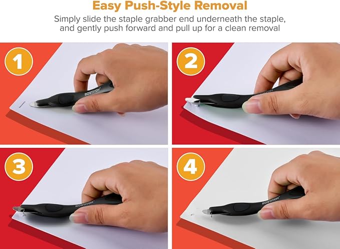 Bostitch Office Professional Push Style Easy Staple Remover, Black (30000-BLK)