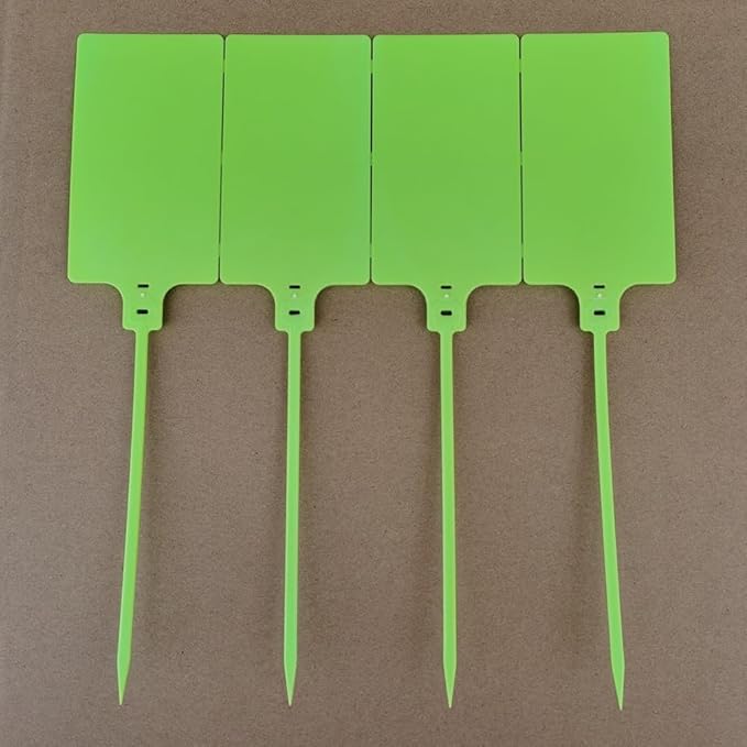 Plastic Seals Shipping Tags Logistics Use Big Sign Tie Large Label Tie, 255mm Total Length, Package of 100pcs (Fluorescent green)