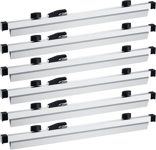 Estune 6 Pcs Blueprint Hanging Clamps Binding Strips Storage for Construction Paper Poster Plans Drawings Arts(18 Inches)