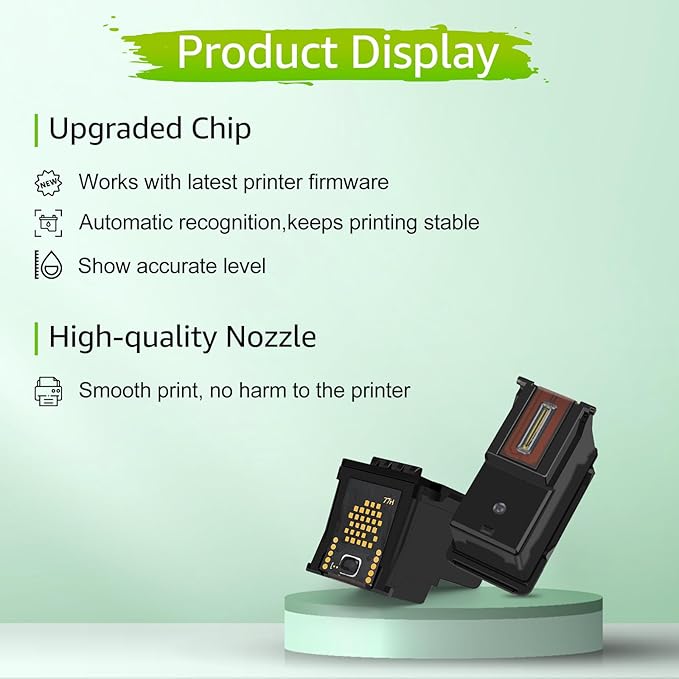 greencycle 65XL Black Ink Cartridge Replacement for HP 65 XL N9K04AN Compatible with Envy 5055 5052 5058 Deskjet 2655 2652 2622 3720 3730 3752 3758 All-in-One Printer (Black, 1 Pack)