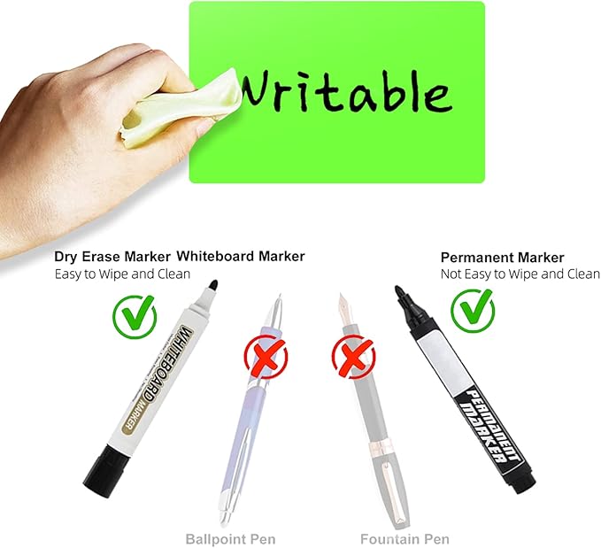 Rectangle Labels Sticker 3×5 Inch Vinyl Floor Stickers Color Coding Name Tags Roll Removable 200 PCS, Fluorescent Green