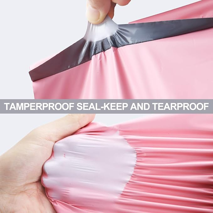 UCGOU Poly Mailers 24x24 Inch Light Pink 100 Pack Extra Large Shipping Bags Strong Thick Mailing Envelopes Self Seal Adhesive Waterproof and Tear Proof Boutique Postal for Clothing Quilt and More