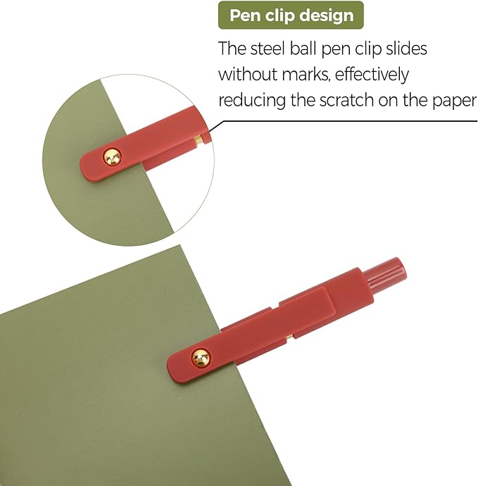 Ddaowanx Gel Pens, 12 Pcs 0.5mm Quick Dry Black Ink Pens Fine Point Smooth Writing Pens, Cute Office School Supplies Gifts for Women (12 Pcs Vintage+Morandi-Black Ink)