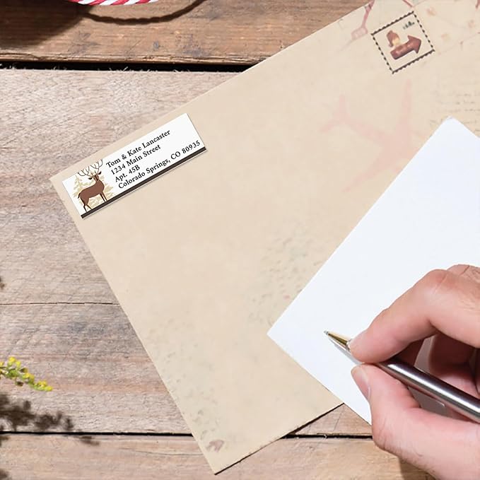 Into The Wild Small Return Address Labels (4 Designs) - Set of 240 2" x 5/8" Self-Adhesive, Flat-Sheet Labels