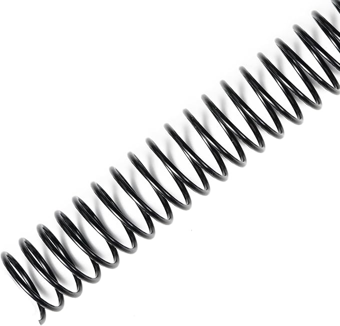 TOTiyea 50 Pack Plastic Spiral Binding Coils,20mm(3/4 ") Binding Spirals,170 Sheet Capacity,4:1 Pitch, Black