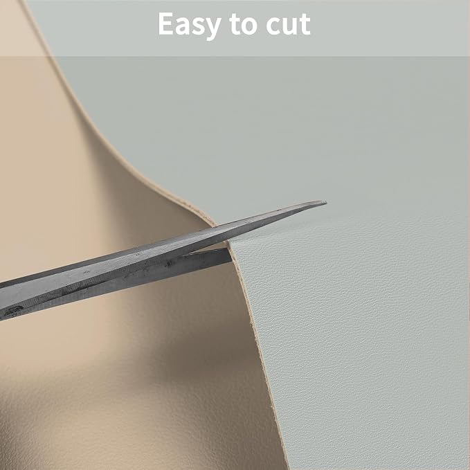 Leather Table Cover,1.8mm Thick,48x72 Inch Table Protector,Table Protector for Dining Room Table,Dining Table Cover,Table Cover Protector,Table Protector Pad(Light Brown+Gray,48x72)