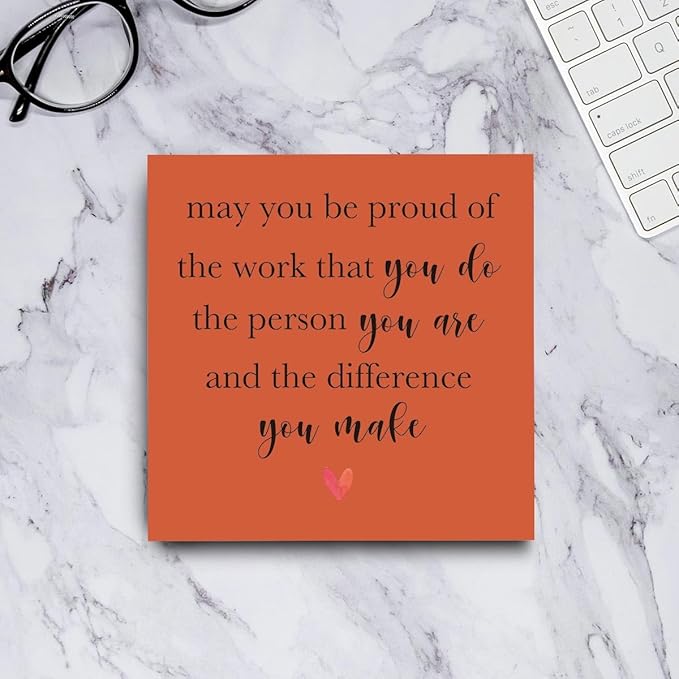 mmiishe Inspirational Desk Decor, May You Be Proud of The Work You Do Sign, Office Decorations for Work, Work Office Desk Decor, Boss Day Coworker Thank You Employee Appreciation Gifts 5 X 5 Inch
