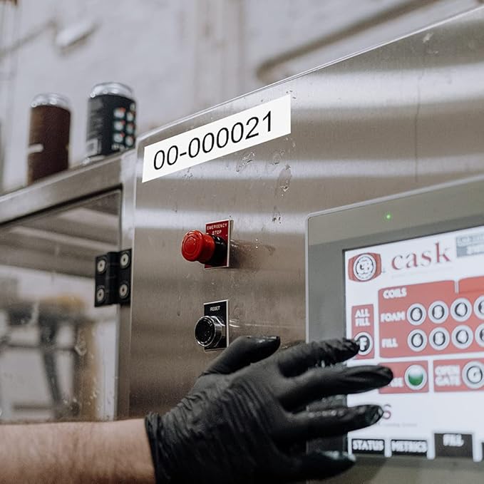 Label KINGDOM TZe-S251 24mm Extra Strength Adhesive Tape Replacement for Brother TZeS251 TZ Tape 24mm 0.94 Strong Adhesive Black on White 1" for Brother P-Touch PTD600 PTP710BT PT2730, 3-Pack