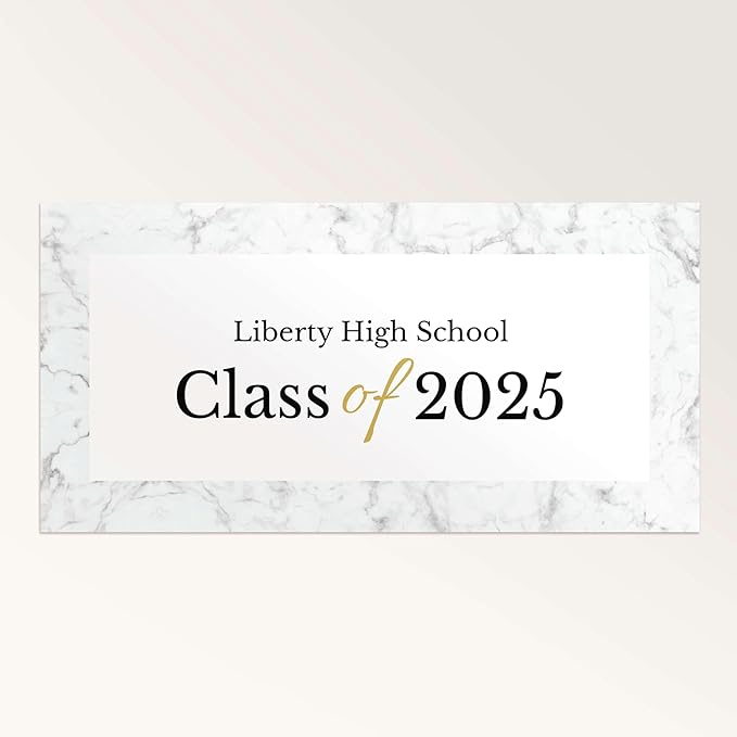 Staples Custom Scrim Vinyl Banner - 36W" x 24L" Quote Banner with 4 Grommets - Durable Outdoor Sign for Events, Promotions, and Business Advertising (Marble)