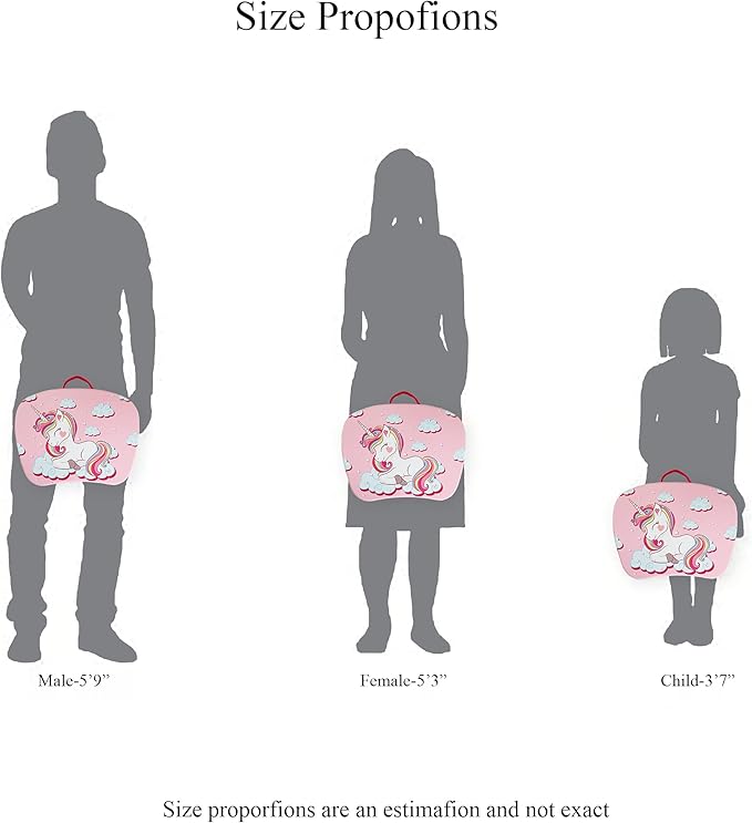 Pets Lap Desk - Lapdesk Fits up to 11.6 Inch laptops - Drawing Table and Craft Desk (1-Unicorn)