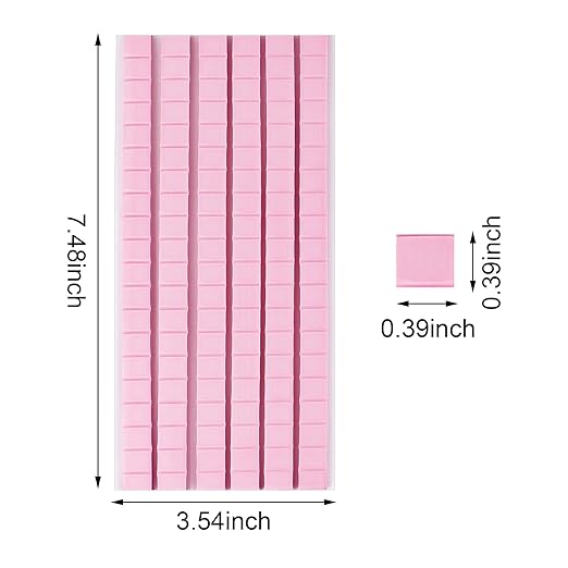 Feosky Adhesive Poster Sticky Tack Putty, Reusable and Removable Adhesive Putty, Mounting Putty for displaying Wall Paintings, Picture, Decoration, Crafts (Pink,Pack of 2)