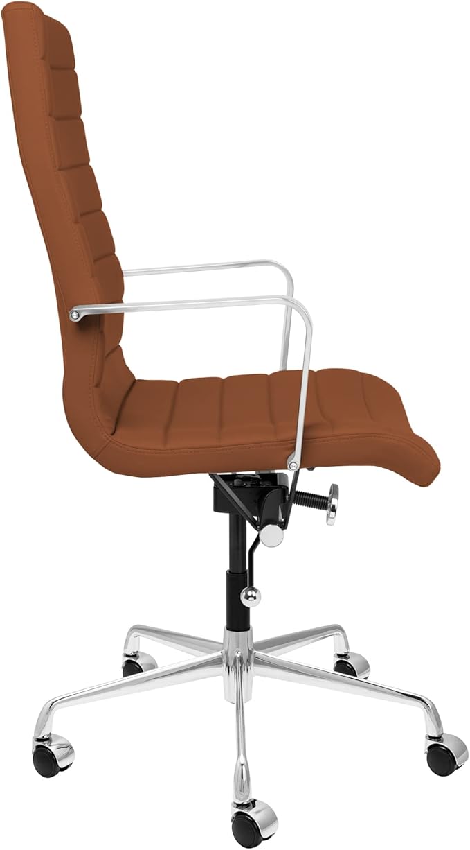 Laura Davidson Furniture SOHO II Tall Back Ribbed Management Chair (Brown)