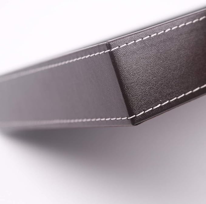 Valet Tray, Desk Tray, Nightstand Organizer for Men, Brown PU Leather, 10.3 x 8.3 x 1.6 inches