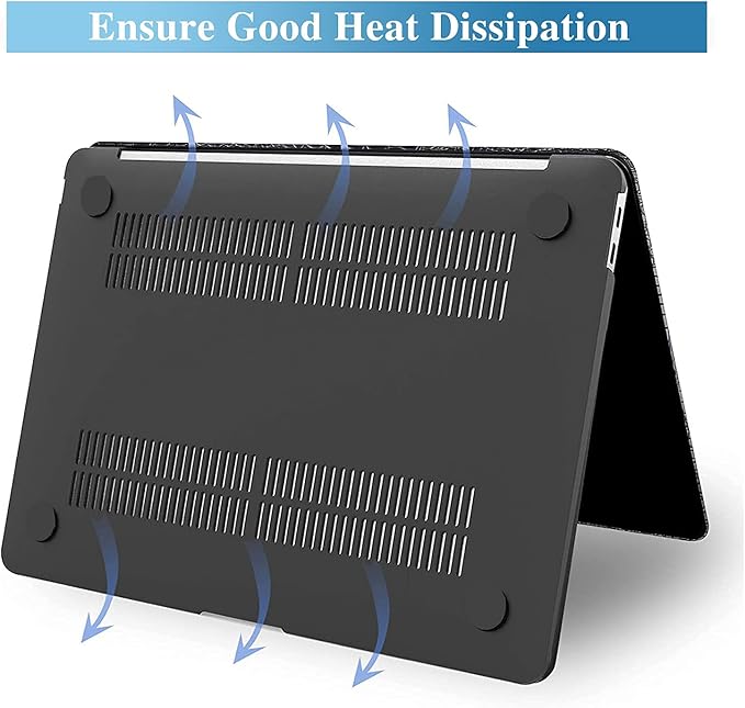 KEROM Compatible with MacBook Air 15 inch Case 2025 2024 2023 M4 M3 M2 A3241 A3114 A2941, Protective Plastic Hard Shell & Keyboard Cover for Mac Air 15 inch Case, Has Logo Cutout, Left Right Brain