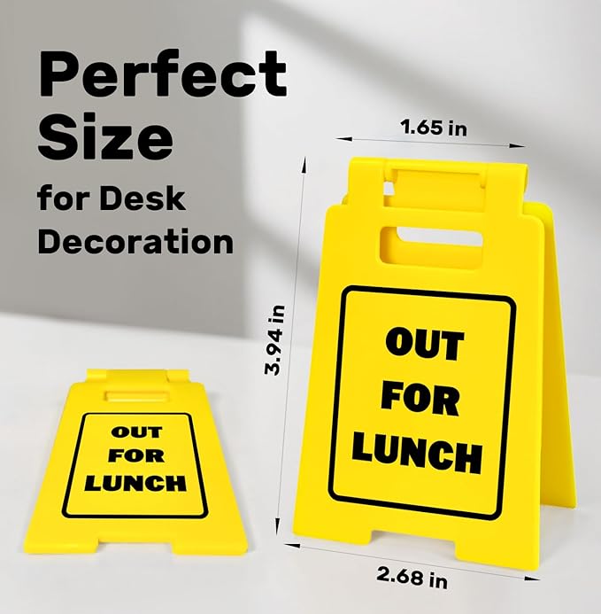 Office Desk Accessories for Work (OUT FOR LUNCH)