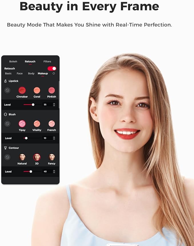 OBSBOT Tiny SE 1080P 100FPS Webcam for PC, AI Tracking PTZ Streaming Camera with 1/2.8" Sensor, Gesture Control, Dual ISO, Staggered HDR, Web Camera for Desktop Computer, Laptop, Meeting, Video Calls