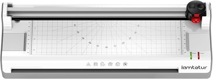 7-in-1 Thermal Laminator Machine 11X17 with 20 Letter Size Laminating Sheets,13inch Laminater for A3/A4/A6, Hot&Cold 2 Roller Lamination for Office Home School Teacher Use,Paper Cutter, Corner Rounder