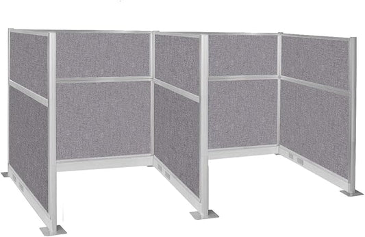Versare Pre-Configured Hush Panel Electric Cubicle | Workstation Divider Walls | Cubicle Privacy Panels | Office Partition Walls