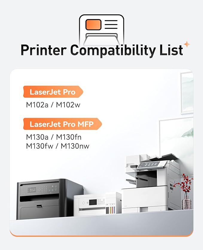 17A Black Toner Cartridge 2-Pack High Yield with Chip Replacement for HP 17A CF217A Toner Cartridges Compatible with HP LaserJet Pro MFP M130fn M130fw M130nw M130a M102w M102a M130 M102 Series Printer