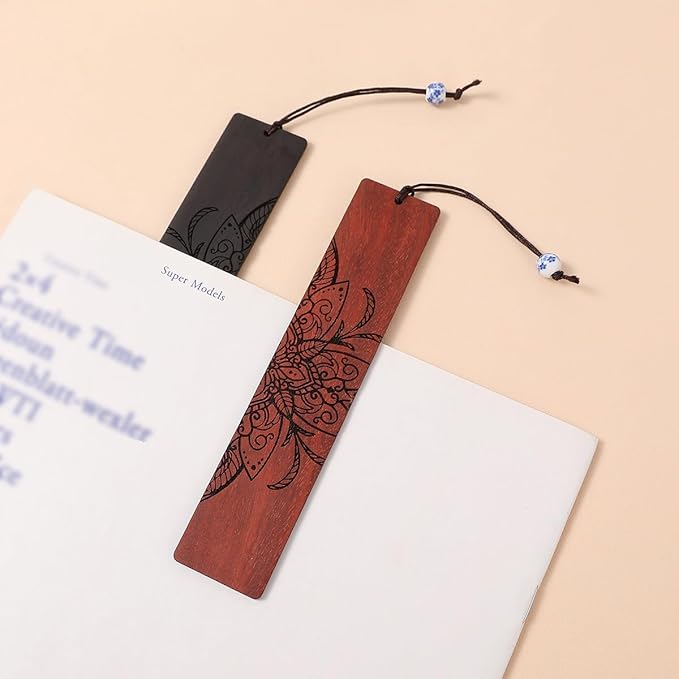 4 pcs Book Marks Set, Boho Book Markers, Bookmarks for Men Women Book Lovers Bookworm (Mandala Set)