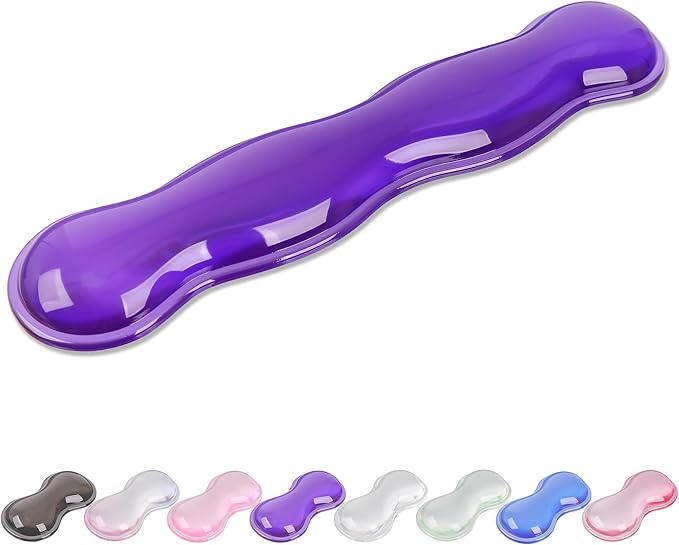 Gel Wrist Rest for Keyboard and Mouse, Wrist Rest for Keyboard, Mouse Wrist Support, Pain Relief, Cool Touch, Non-Skid, Keyboard Wrist pad