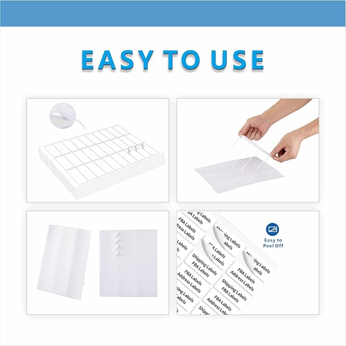 Address Labels, JIQEZNL Premium 1" x 2-5/8" Mailing Labels for Envelopes, 3000 Address Label Sticker Paper for Laser/Ink Jet Printer, White Blank Printable Sticker Labels 30 Per Sheet 8.5"×11"