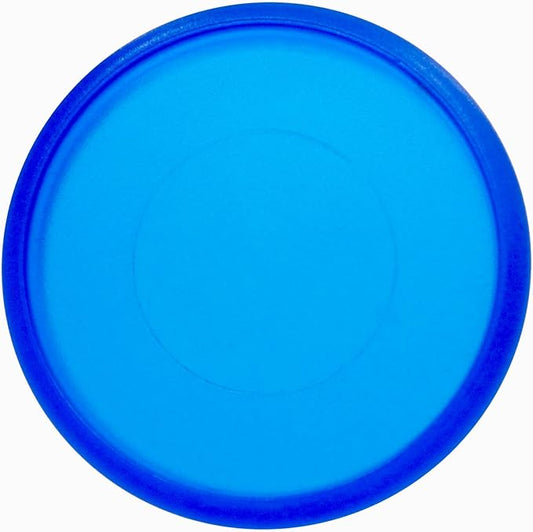 100pcs Discbound Notebook Discs DIY Planner Accessories fits for Tul,Levenger,Arc,Happy Planner,Talia(Transparent Blue,0.7inch/18mm)