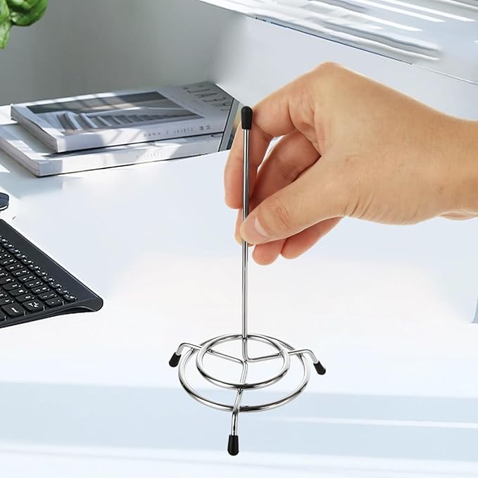 10PCS Receipt Holder Spike, 3.3x6.3 Inch Receipt Spike Ticket Stabber for Restaurant Office Home, Stainless Steel Bill Fork for Memo Food Order Paper Stand Supplies