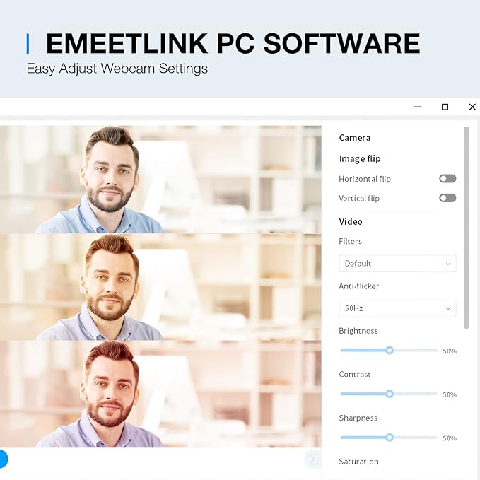 EMEET C960 2K Webcam with Microphone, 2K QHD, 2 Noise-Reduction Mics, TOF Autofocus Streaming Webcam with Privacy Cover, Plug&Play USB Webcam for Calls/Conference, Zoom/Skype/YouTube, Laptop/Desktop