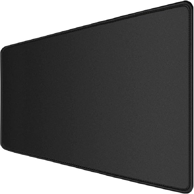 Large Gaming Mouse Pad,31.5 x 11.8 inch with Stitched Edges,Extended Mousepad,Durable Non-Slip Natural Rubber Base,Washable Keyboard Pad,Desk Pad for Gamer,Office & Home,Black