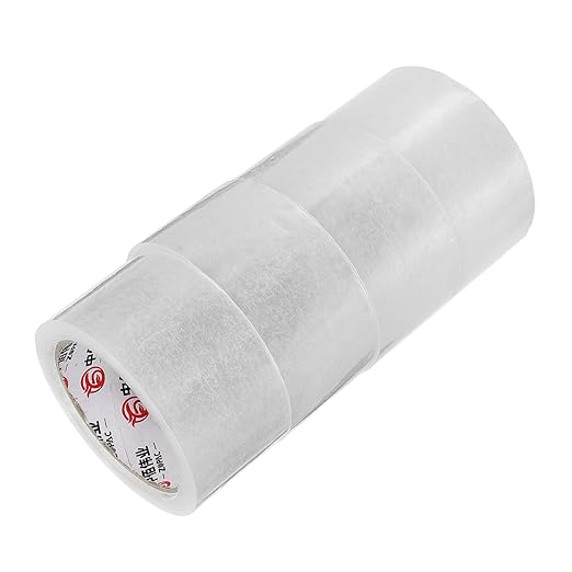 4 Rolls Heavy Duty Transparent Packaging Tape BOPP Adhesive Carton Sealing Tape Multipurpose for Industrial Shipping and Handling