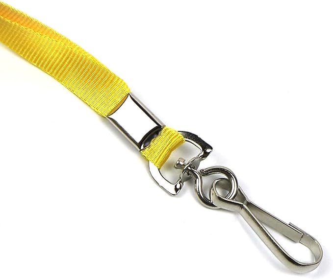 Beebel Red Lanyard Bulk Lanyards for Id Badges Flat Lanyard with Badge Clip Swivel Hook 50 Pack