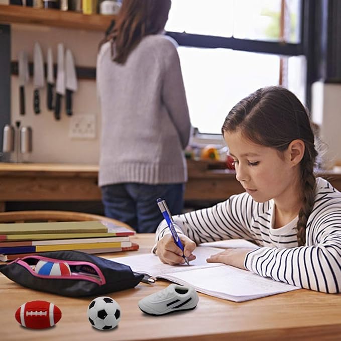 72 Pcs Assorted Animal Pencil Erasers Desk Pets, Bulk Mini Pencil Erasers Gifts for Classroom Prizes Reward Goodie Bag Easter Egg Fillers Party Favors (Animal and Car)