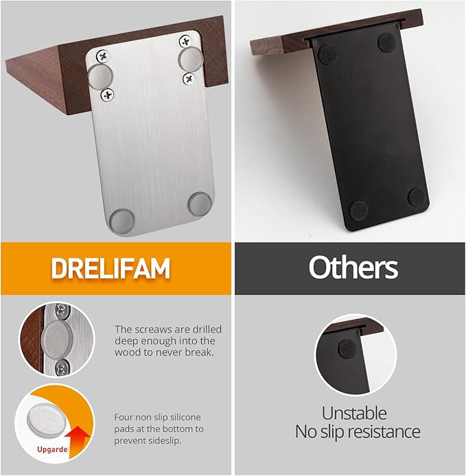 Wood Handmade Heavy Duty Bookends for Shelves Decorative Book Ends to Hold Books for Office