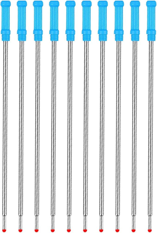 10PCS 4.5 Inch Cross Ballpoint Pen Refills Writing Tips Twist Up Refills for Twist Pens 1mm Medium Point Compatible with 8511 Blue Ink