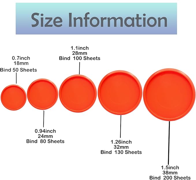 100pcs Discbound Notebook Discs DIY Planner Accessoriesfits for Tul,Levenger,Arc,Happy Planner,Talia(Red,1.26 inch/32mm)