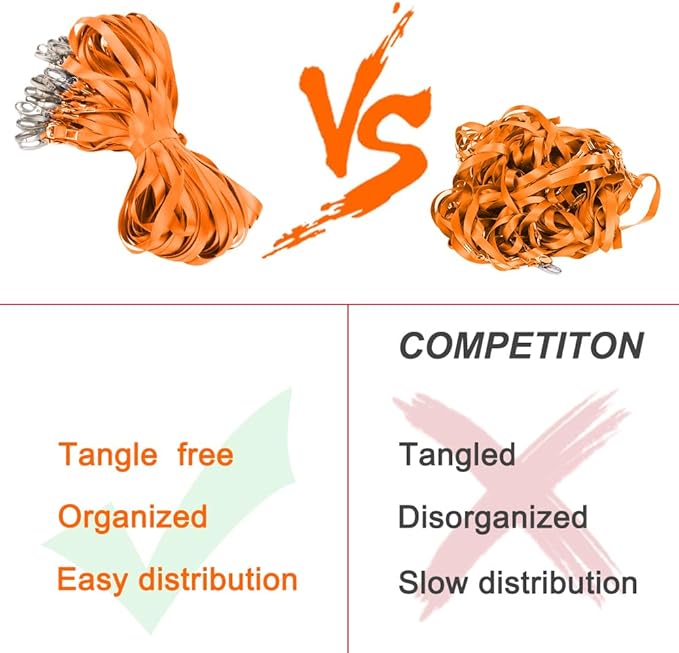 Lanyards for Id Badges Holder Bulk Lanyard with Clip Swivel Hooks for Name Tag ID Badge Holder,Students, Employees (10, Orange)