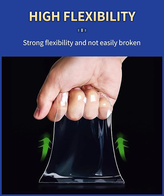 Double Sided Tape Strong Adhesive, Super Stick Large Tape Heavy Duty Mounting (20Ft x 1.2In), No Damage Wall Adhesive Clear Removable, Nano Decor Poster Tape