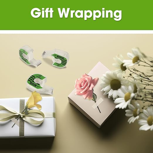 Invisible Tape, Home Office Supplies and Back to School Supplies for College and Classrooms, Matte Finish, 3/4 in x 650 in, Dispensered, 6 Pack