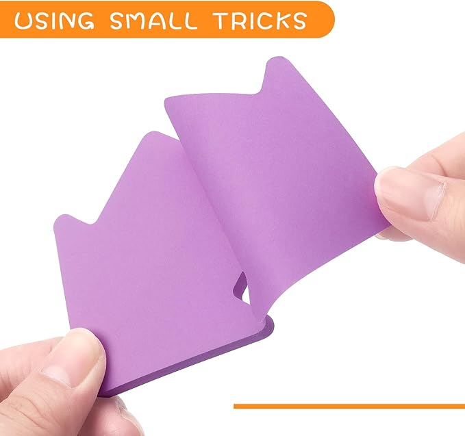 Arrow Shape Sticky Notes 8 Color Bright Colorful Sticky Pad 75 Sheets/Pad Self-Sticky Note Pads (8 Pads)