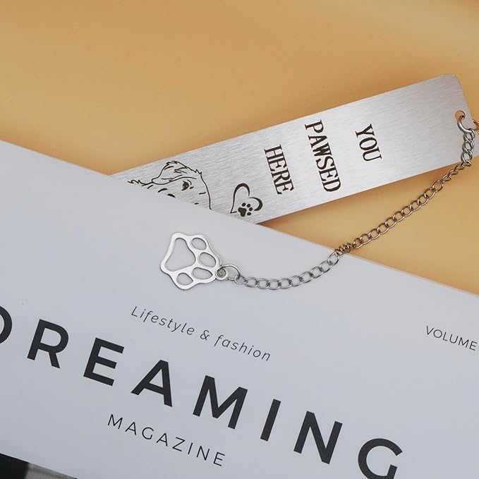 Funny Dog Bookmarks for Book Lovers Dog Lovers, Golden Retriever Gifts Book Marks for Reading Women Men, Cute Birthday Christmas Stocking Stuffers Gifts for Friends Bookish Reader