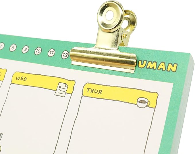 Gold Bulldog Binder Paper Clips, Assorted Sizes Set, Paperclips for School, Office and Home Kitchen