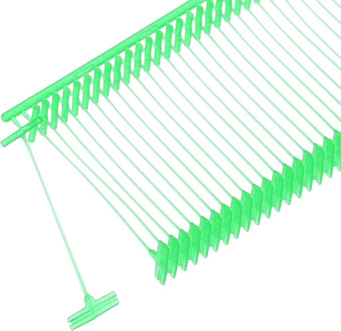 MECCANIXITY Standard Tagging Fasteners,Plastic Regular,Standard Label Gun Price Tagging Barbs for Garment Price Tag Label Tagging Barbs 25mm/1 Inch,Pack of 1000 Light Green