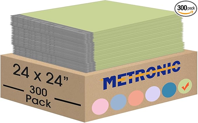 Metronic 300PC Poly Mailers 24x24 Large Shipping Bags for Clothing, Strong Adhensive Mailers Bags for Small Business, Shipping Envelopes, Tear-resistant Mailing Bags in Avocado Green
