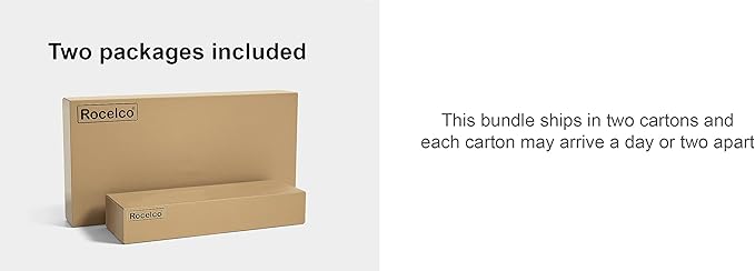 Rocelco 46" Large Height Adjustable Standing Desk Converter with Triple Monitor Mount BUNDLE - Quick Sit Stand Up Computer Workstation Riser - Retractable Keyboard Tray - Black (R DADRB-46-DM3)