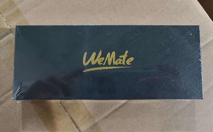 WEMATE Luxury Rollerball Pen Set, Extra 2 Ink Refills(1 Black & 1 Blue), Fancy Writing Pen Nice Office Gift for Men, Professional, Executive, Cool Wooden Pen for Journaling - Oak