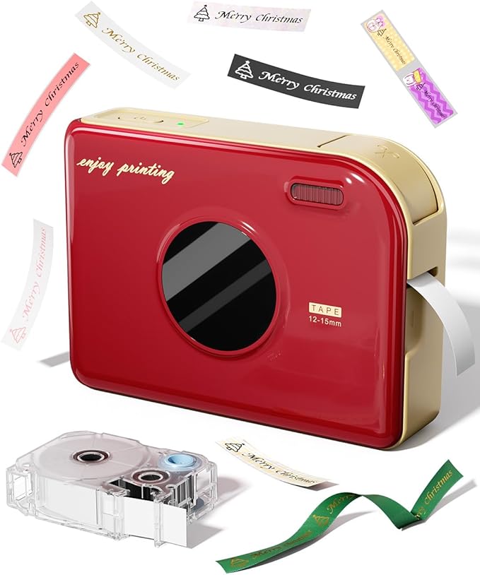 Phomemo A30 Label Maker, Mini Bluetooth Label Printer Thermal Transfer Printing Sticker Printer for Home Office Small Business School Students, Portable Label Maker, Works with Tablet, Phones & PC