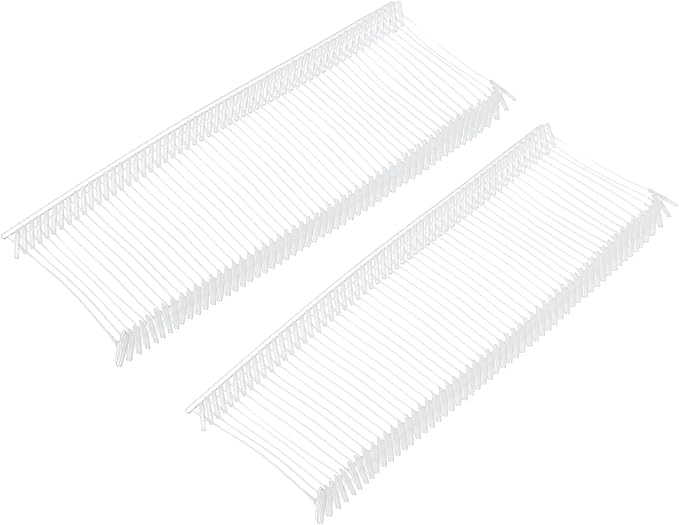 MECCANIXITY Standard Tagging Fasteners,Plastic Regular,Standard Label Gun Price Tagging Barbs for Garment Price Tag Label Tagging Barbs 30mm/1.18 Inch,Pack of 1000 Transparent